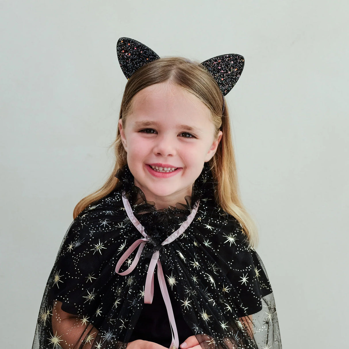 MIMI & LULA Gruselige Glitzer‑Katzenohren Haarreif