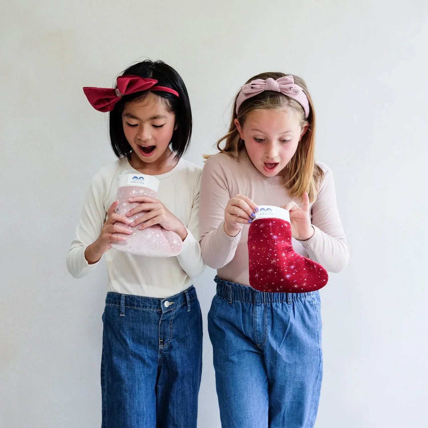 MIMI & LULA Gefüllter Weihnachtsstrumpf – Burgunder