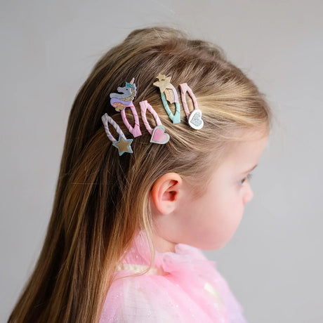 MIMI & LULA Dreamy Unicorn Mini Clic Clacs Haarspangen