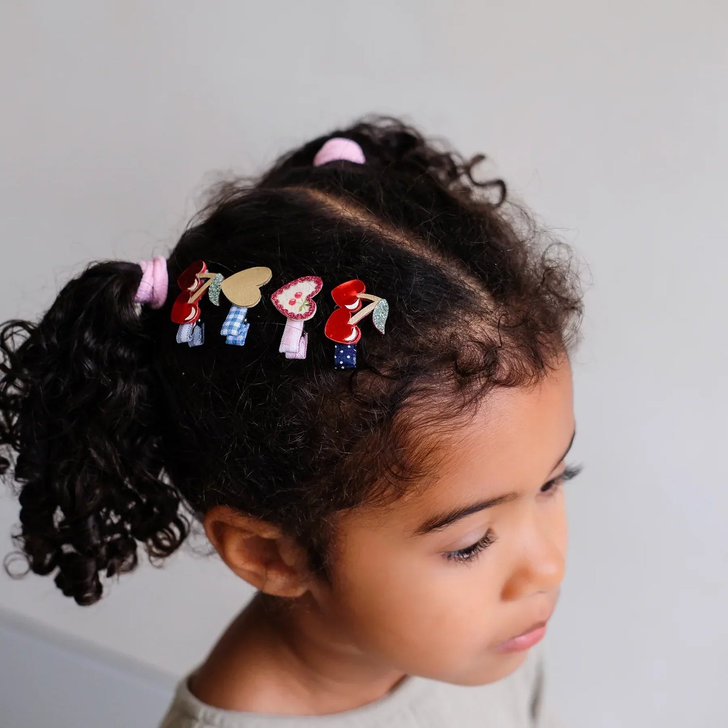 MIMI & LULA Red Cherries Mini Haarspangen