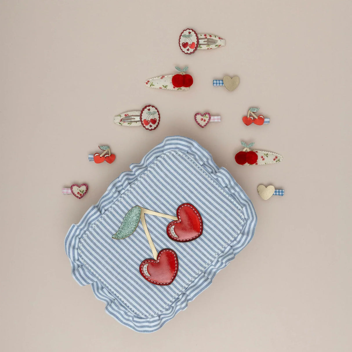 MIMI & LULA Red Cherries Mini Haarspangen