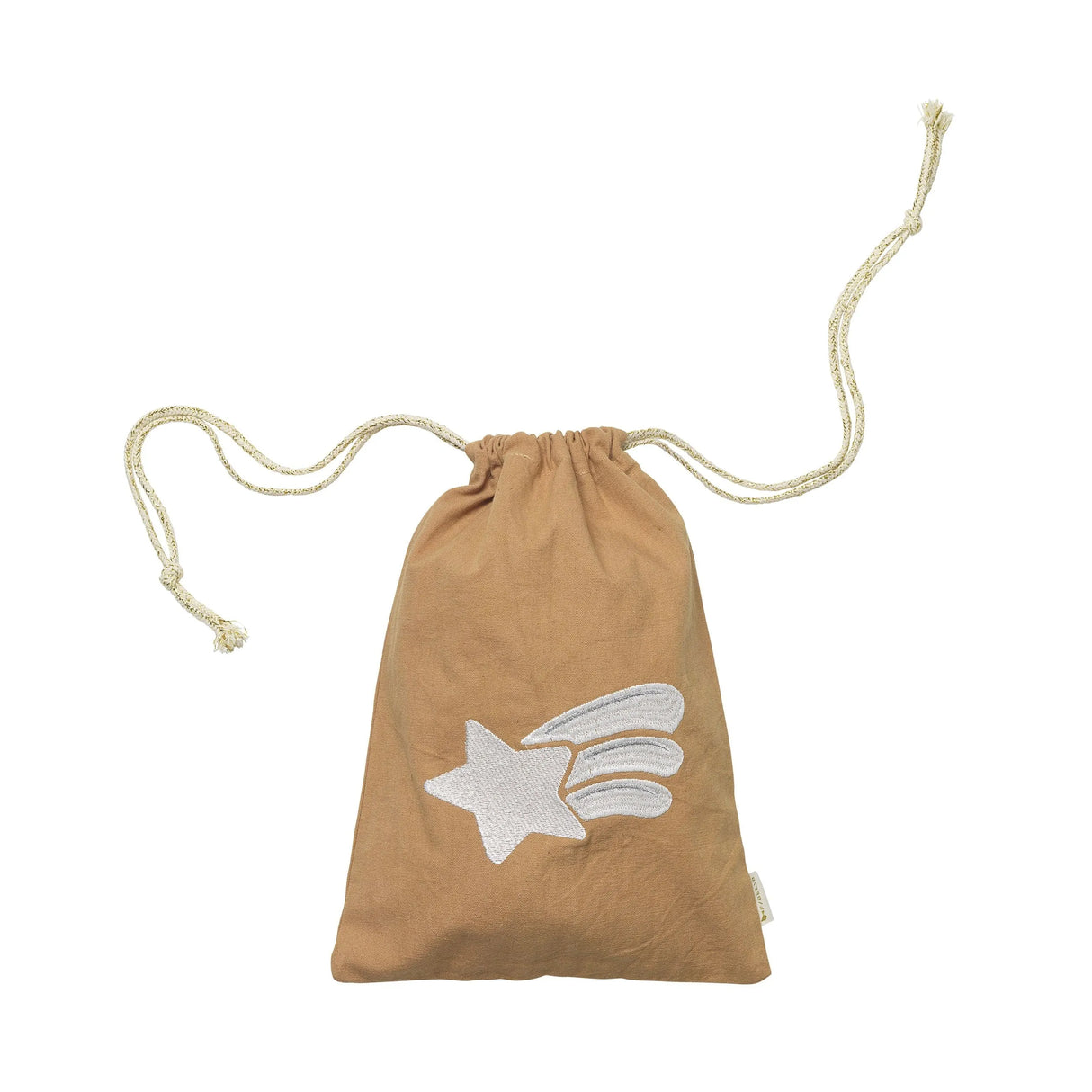 FABELAB Geschenke-Stoffbeutel – Shooting Star Stickerei – Caramel - Nook' d' Mel - Kinder Concept Store