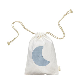 FABELAB Geschenke-Stoffbeutel – Moon Stickerei – Birch - Nook' d' Mel - Kinder Concept Store