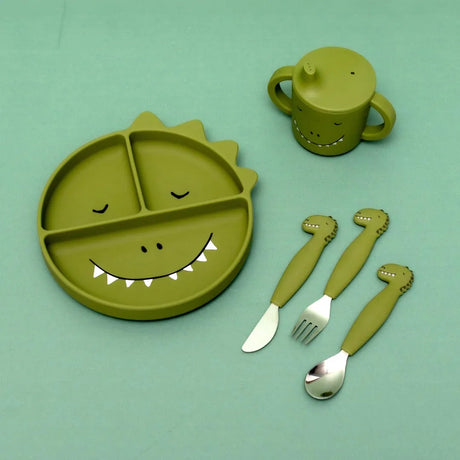 TRIXIE Silikon-Esslernteller mit Saugnapf - Mr. Dino - Nook' d' Mel - Kinder Concept Store