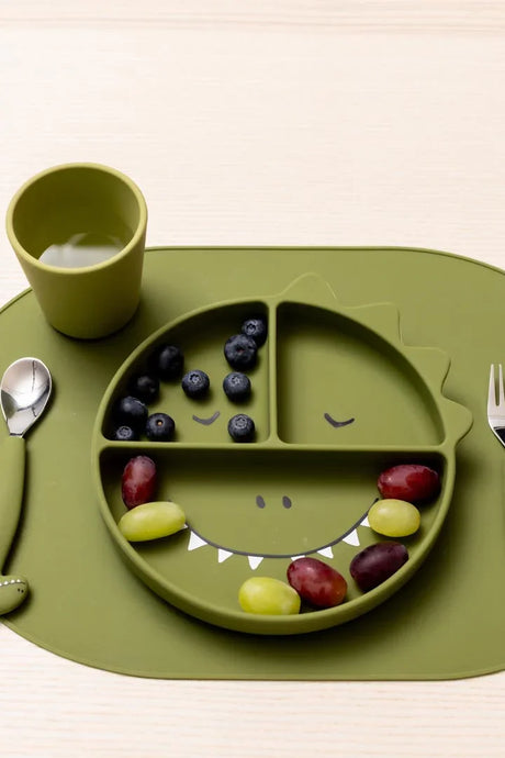 TRIXIE Silikon-Esslernteller mit Saugnapf - Mr. Dino - Nook' d' Mel - Kinder Concept Store