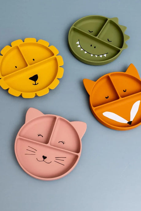 TRIXIE Silikon-Esslernteller mit Saugnapf - Mr. Dino - Nook' d' Mel - Kinder Concept Store