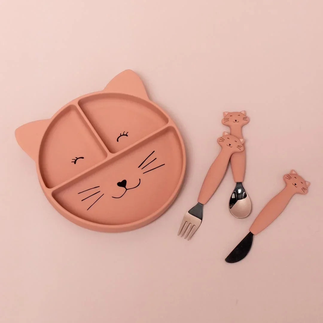 TRIXIE Silikon-Esslernteller mit Saugnapf - Mrs. Cat – Nook' d' Mel