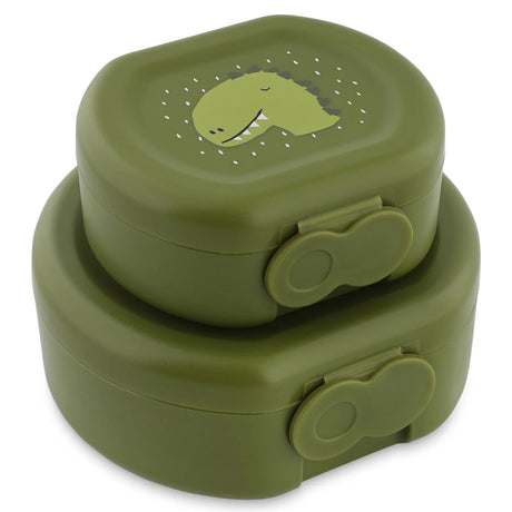 TRIXIE Snackbox mit Clip - 2er-Set - Mr. Dino - Nook' d' Mel - Kinder Concept Store
