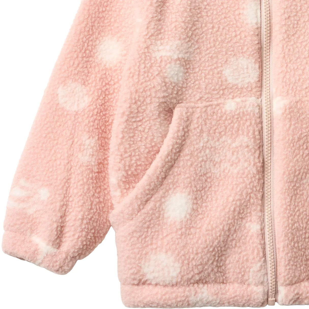 WHEAT Fleece-Jacke für Kinder Helge "Cameo rose jacquard"