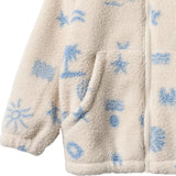 WHEAT Fleece-Jacke für Kinder Helge "White onyx jacquard"
