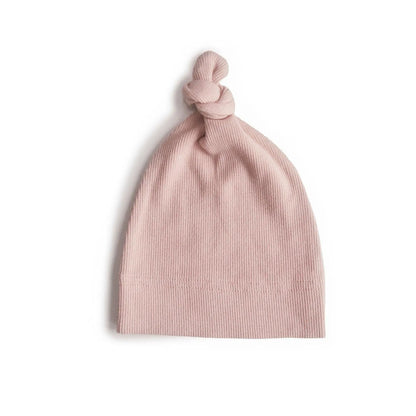 Baby-Mütze Ribbed mit Knoten