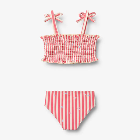 WHEAT Kinder-Bikini Carla "Red Stripe Flowers"