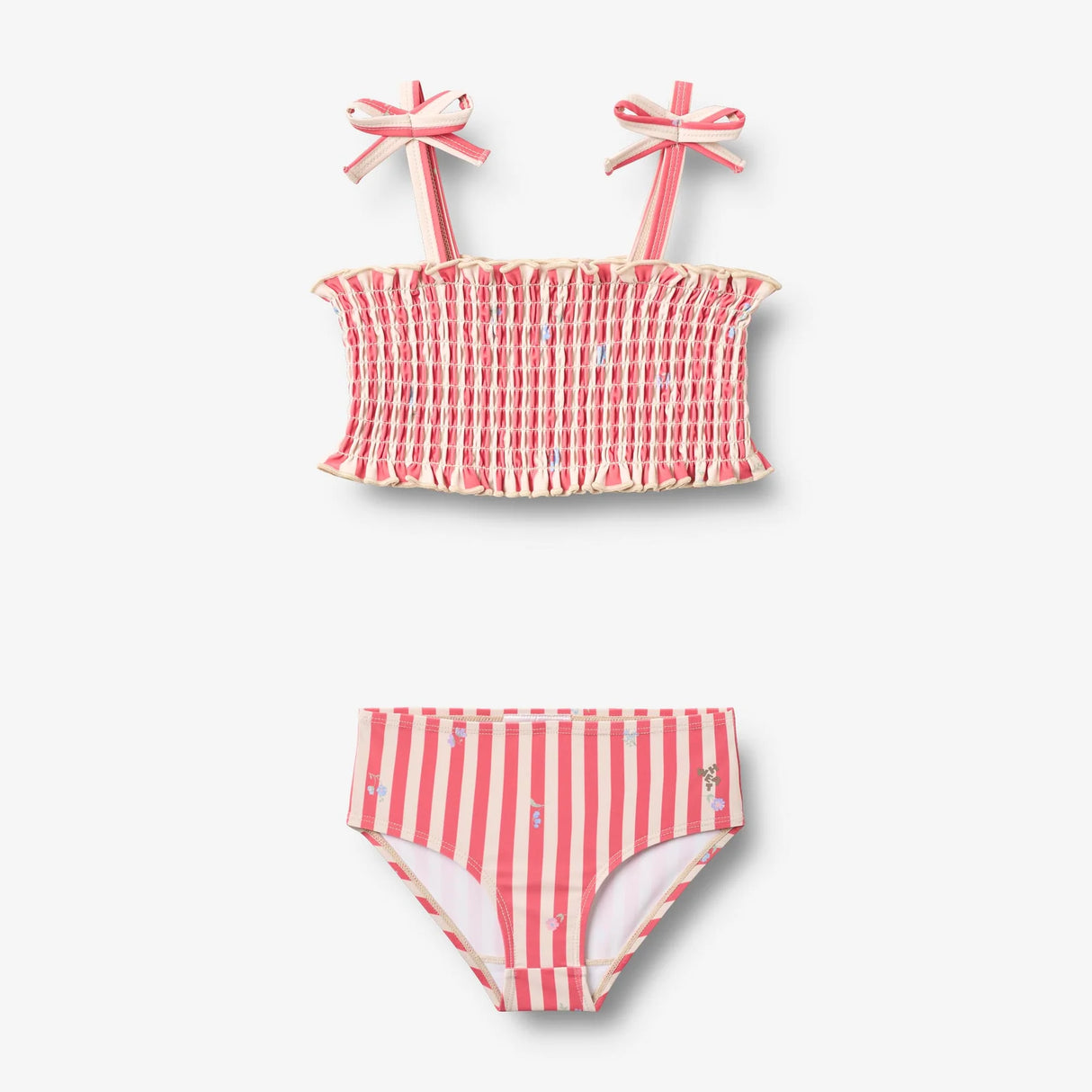 WHEAT Kinder-Bikini Carla "Red Stripe Flowers"