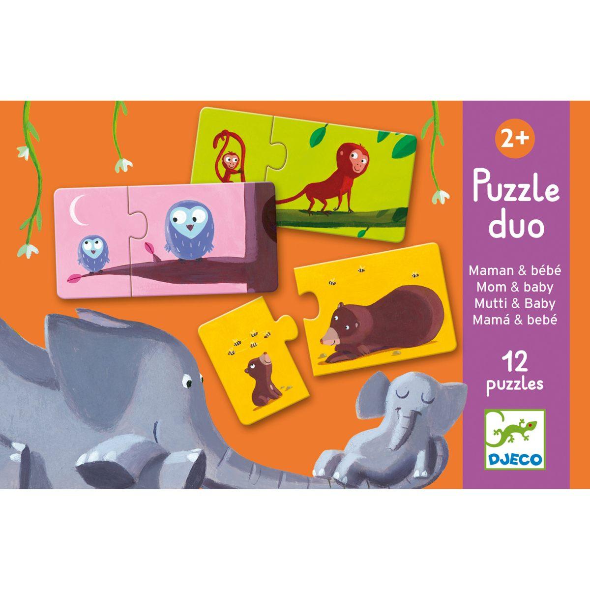 Lernspiel Puzzle duo - Mami & Kind - Nook' d' Mel - Kinder Concept Store