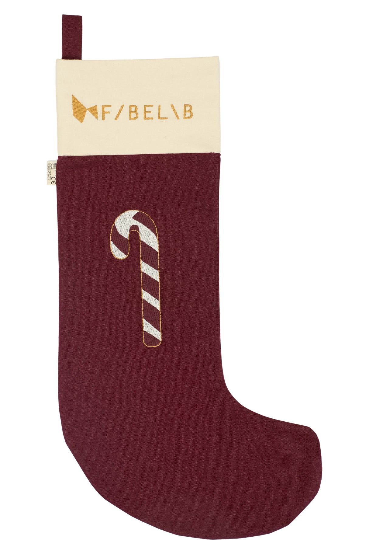 FABELAB Weihnachtsstrumpf Rot