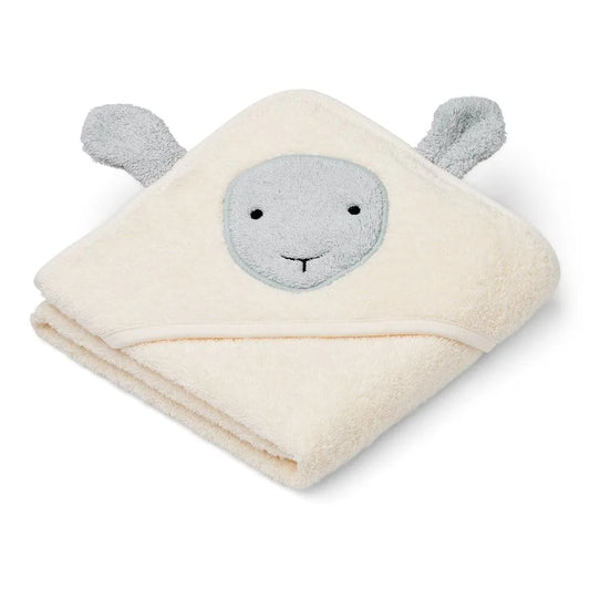 LIEWOOD Babyhandtuch mit Kapuze Albert - Sheep