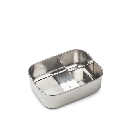 LIEWOOD Kinder Brotdose Edelstahl mit Silikondeckel Arthur "Fun / Beach blue"