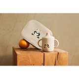 LIEWOOD Kinder Brotdose Edelstahl mit Silikondeckel Arthur "Panda / Sandy / dark grey"