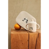 LIEWOOD Kinder Brotdose Edelstahl mit Silikondeckel Arthur "Panda / Sandy / dark grey"