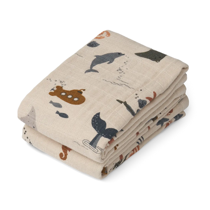 LIEWOOD Lewis Musselin-Tücher 2er-Pack - Nook' d' Mel - Kinder Concept Store