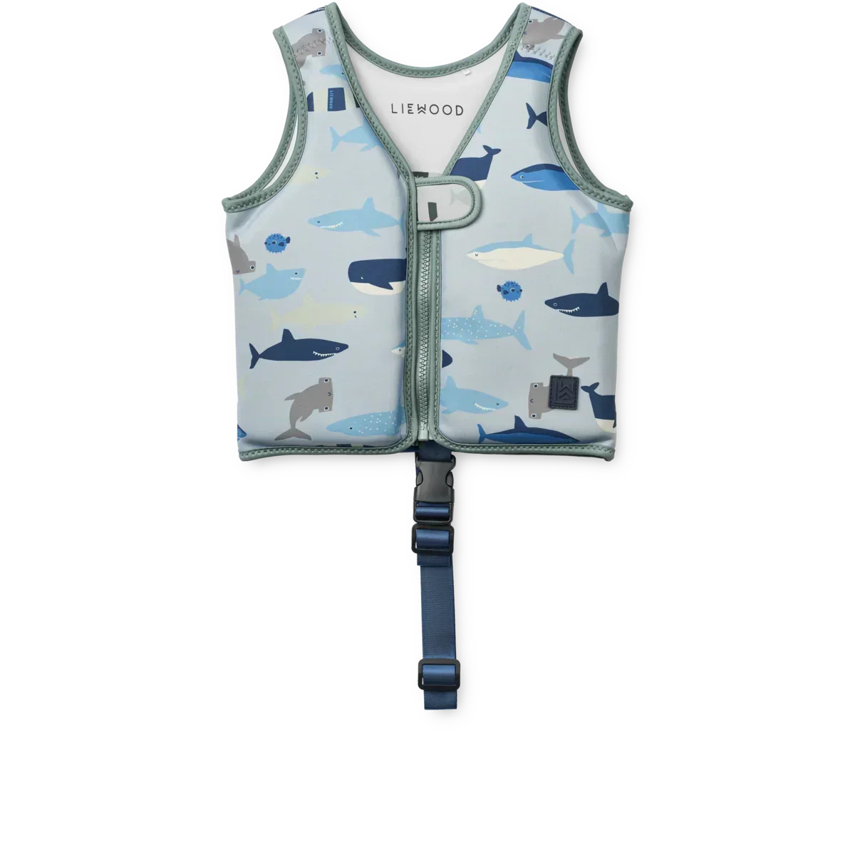 LIEWOOD Kinder Schwimmweste Dove "Shark / Dove blue"