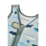 LIEWOOD Kinder Schwimmweste Dove "Shark / Dove blue"