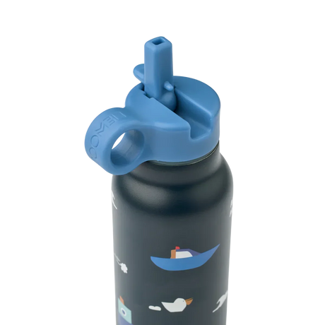 LIEWOOD Falk Trinkflasche für Kinder – 350 ml aus Edelstahl "Sailing / Classic navy"