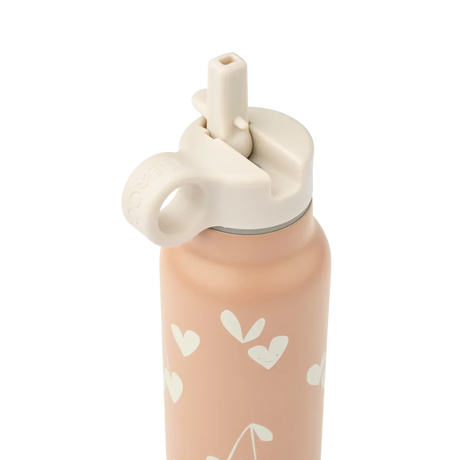 LIEWOOD Falk Trinkflasche für Kinder – 350 ml aus Edelstahl "Sweethearts / Pale tuscany"