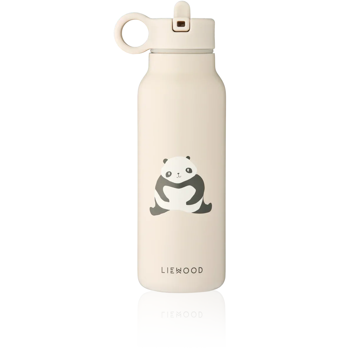 LIEWOOD Falk Trinkflasche für Kinder – 350 ml aus Edelstahl "Panda / Sandy"