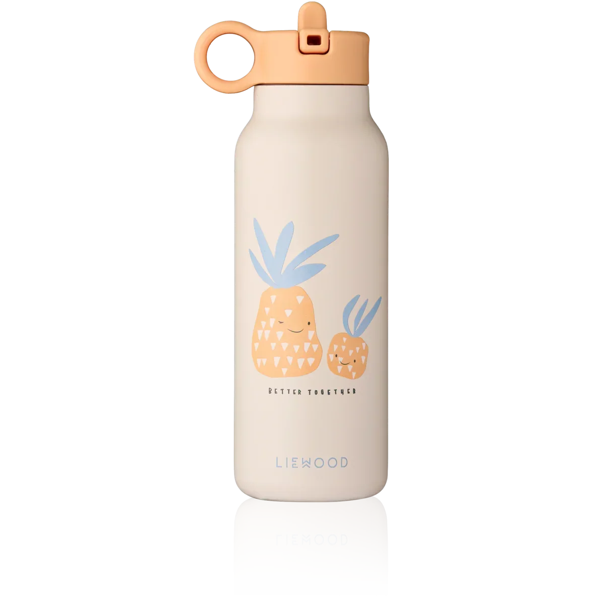 LIEWOOD Falk Trinkflasche für Kinder – 350 ml aus Edelstahl "Pineapple / Sandy"
