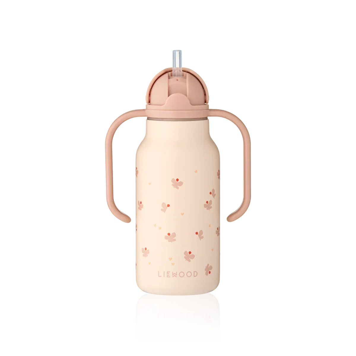 LIEWOOD Kimmie Trinkflasche für Kinder – 250 ml aus Edelstahl "Mini Butterfly / Apple blossom"
