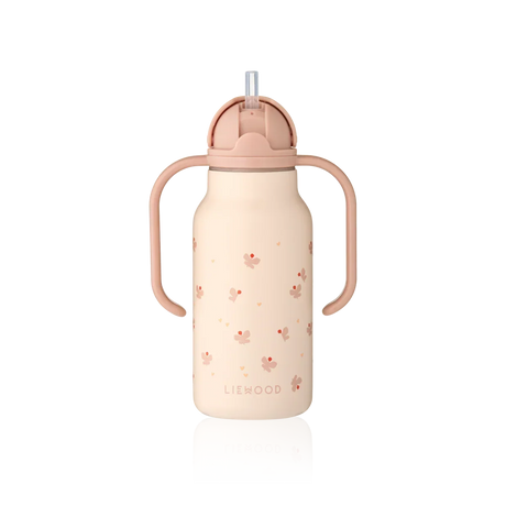 LIEWOOD Kimmie Trinkflasche für Kinder – 250 ml aus Edelstahl "Mini Butterfly / Apple blossom"