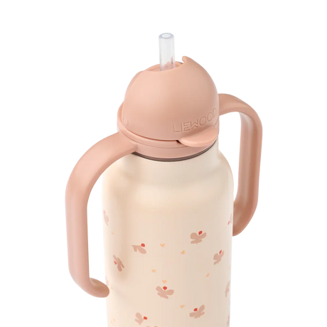 LIEWOOD Kimmie Trinkflasche für Kinder – 250 ml aus Edelstahl "Mini Butterfly / Apple blossom"