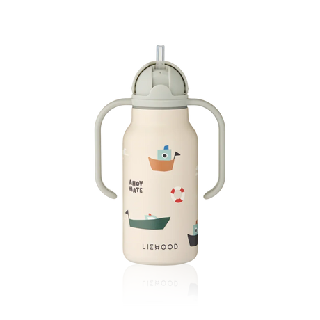 LIEWOOD Kimmie Trinkflasche für Kinder – 250 ml aus Edelstahl "Sailing / Sandy"