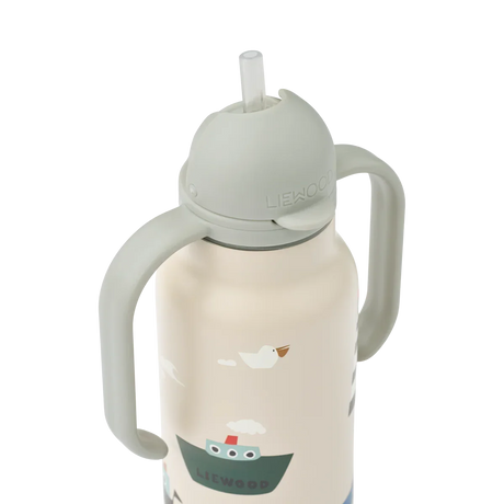 LIEWOOD Kimmie Trinkflasche für Kinder – 250 ml aus Edelstahl "Sailing / Sandy"