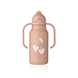 LIEWOOD Kimmie Trinkflasche für Kinder – 250 ml aus Edelstahl "Sweethearts / Pale tuscany"