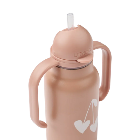 LIEWOOD Kimmie Trinkflasche für Kinder – 250 ml aus Edelstahl "Sweethearts / Pale tuscany"