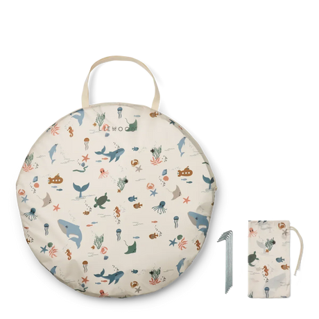 LIEWOOD Everett Pop Up-Zelt mit Planschbecken "Sea creature / Sandy"