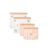 LIEWOOD Lebensmittelbeutel (4er-Pack) Rebus "Peach / Sea shell"