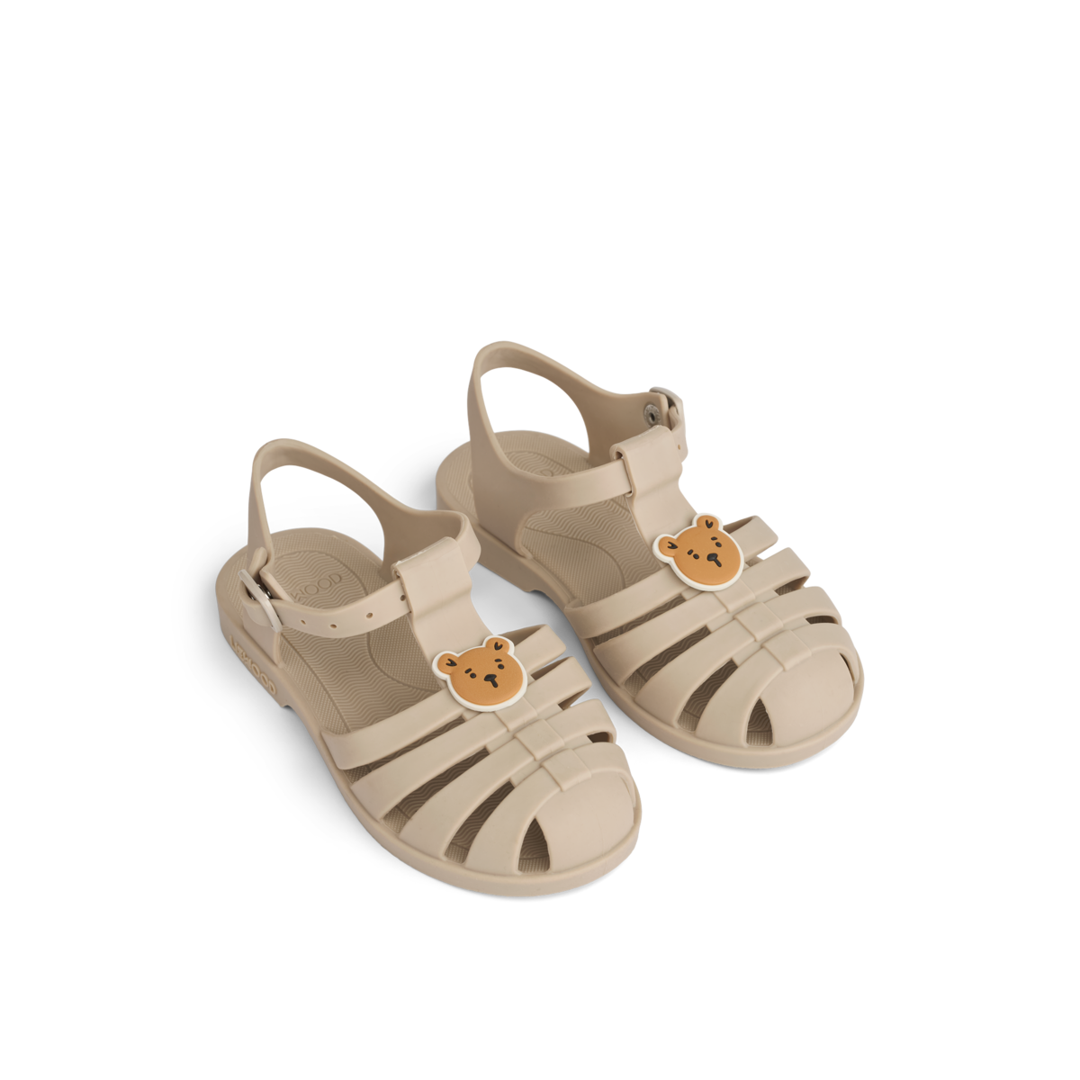 LIEWOOD Kinder Sandalen mit Charms Bre "Bear / sandy"