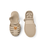 LIEWOOD Kinder Sandalen mit Charms Bre "Bear / sandy"