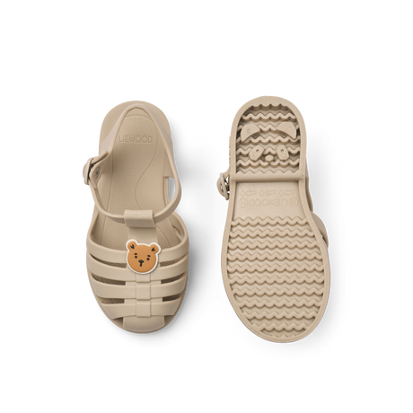 LIEWOOD Kinder Sandalen mit Charms Bre "Bear / sandy"