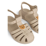 LIEWOOD Kinder Sandalen mit Charms Bre "Bear / sandy"