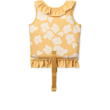 LIEWOOD Kinder Schwimmweste mit Rüschen Dove "Flower / Lemon yellow"