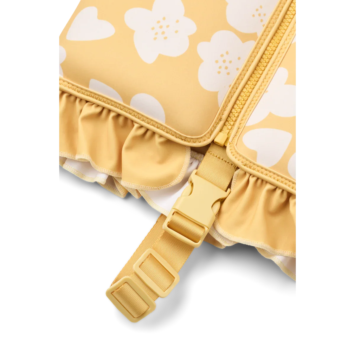 LIEWOOD Kinder Schwimmweste mit Rüschen Dove "Flower / Lemon yellow"
