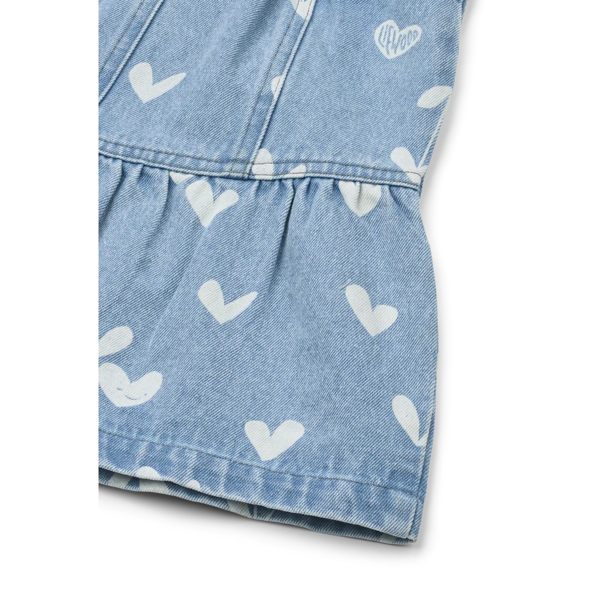 LIEWOOD Kinder Jeansrock mit Rüschen Dayla "Sweethearts / light blue denim"