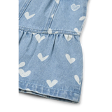 LIEWOOD Kinder Jeansrock mit Rüschen Dayla "Sweethearts / light blue denim"