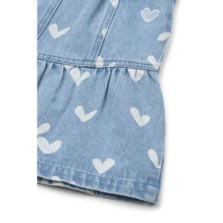 LIEWOOD Kinder Jeansrock mit Rüschen Dayla "Sweethearts / light blue denim"