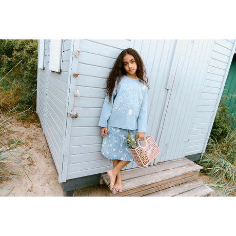 LIEWOOD Kinder Jeansrock mit Rüschen Dayla "Sweethearts / light blue denim"