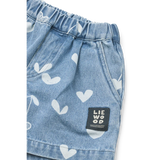 LIEWOOD Kinder Jeansshorts Borrisa "Sweethearts / light blue denim"